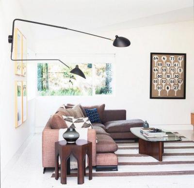 Különleges lámpák - nappali ötlet, modern stílusban