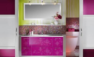 Női fürdő - fürdő / WC ötlet, modern stílusban