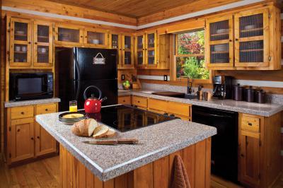 Fából épített konyha - konyha / étkező ötlet