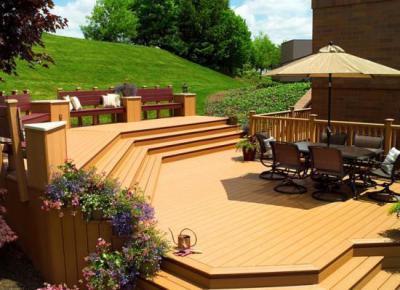 Óriási terasz nyári napokra  - kert / udvar ötlet, modern stílusban