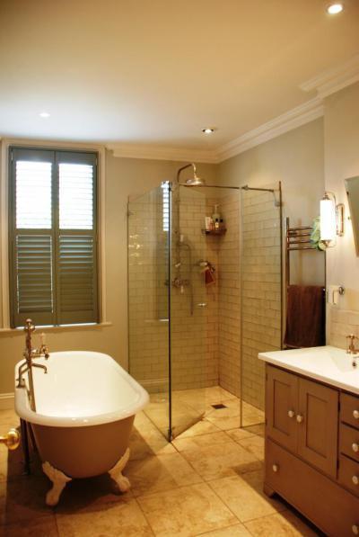 Klasszikus fürdős talpas káddal - fürdő / WC ötlet, klasszikus stílusban