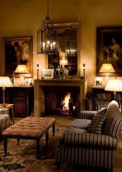 Téli nappali - nappali ötlet, klasszikus stílusban