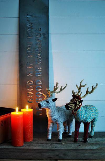 Karácsonyi dekoráció - belső továbbiak ötlet, modern stílusban