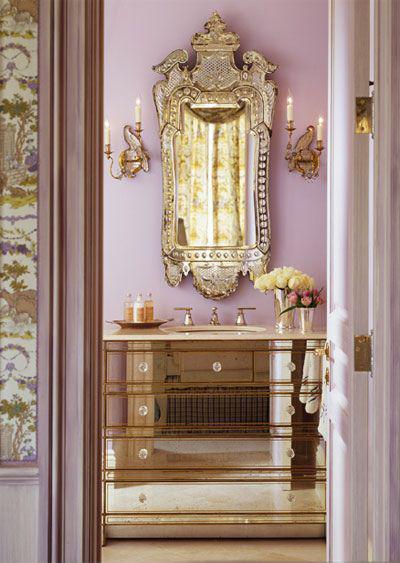 Különleges fürdő - fürdő / WC ötlet, klasszikus stílusban