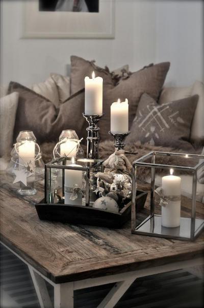 Karácsonyi dekoráció - belső továbbiak ötlet, modern stílusban