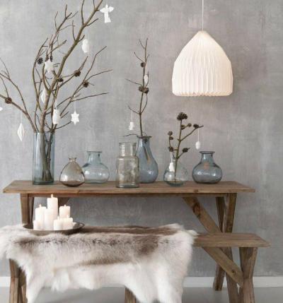 Karácsonyi dekoráció - belső továbbiak ötlet, rusztikus stílusban