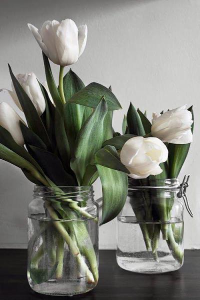 Virágokkal a szürkeség ellen - belső továbbiak ötlet, modern stílusban