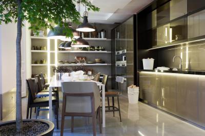 Ragyogó konyha - konyha / étkező ötlet, modern stílusban