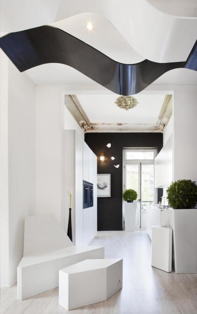 Absztrakt lakberendezés - előszoba ötlet