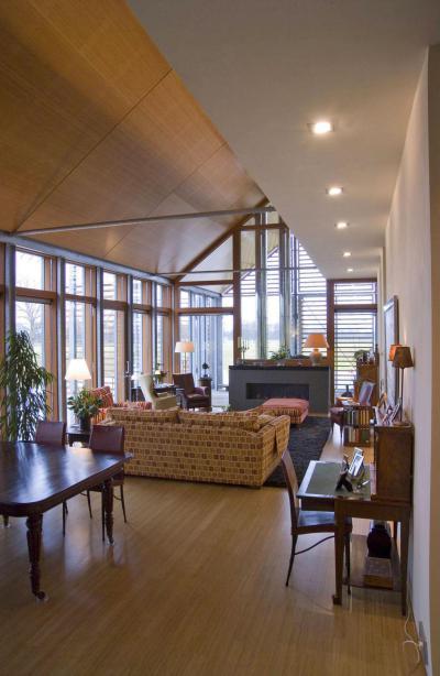 Átlátható terek - nappali ötlet, modern stílusban