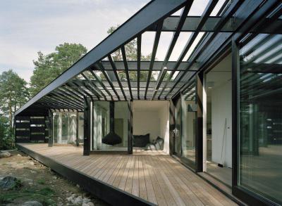 Ferde terasz - erkély / terasz ötlet, modern stílusban