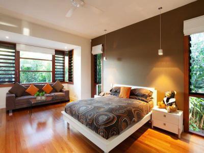 Körök az ágyon - háló ötlet, modern stílusban