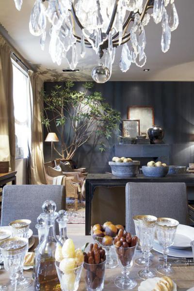 Készülődés a vacsihoz - konyha / étkező ötlet, klasszikus stílusban