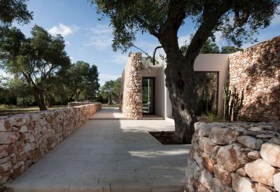 Kőfal és homlokzat - homlokzat ötlet