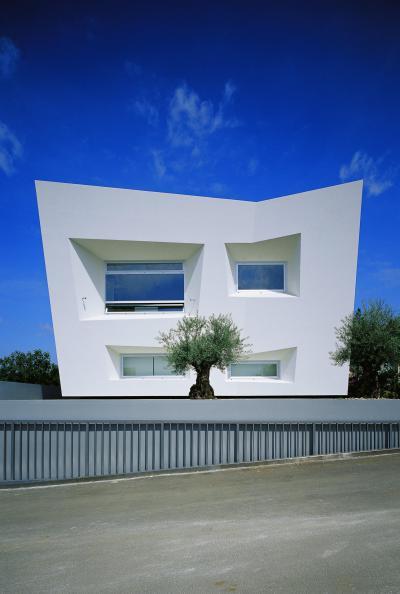 Fény háza - homlokzat ötlet, modern stílusban