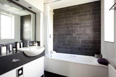 Fekete-fehérben - fürdő / WC ötlet, modern stílusban