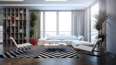 Kellemes nappali - nappali ötlet, modern stílusban