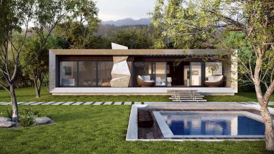 Medencés ház2 - medence / jakuzzi ötlet, modern stílusban