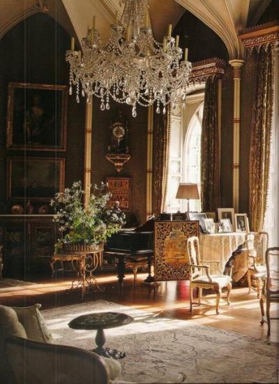 Régi korok kedvelőinek - nappali ötlet, klasszikus stílusban