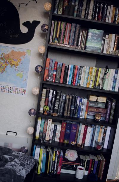 Könyvespolc  - háló ötlet, modern stílusban