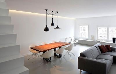 Belvárosi lakás - nappali ötlet, modern stílusban