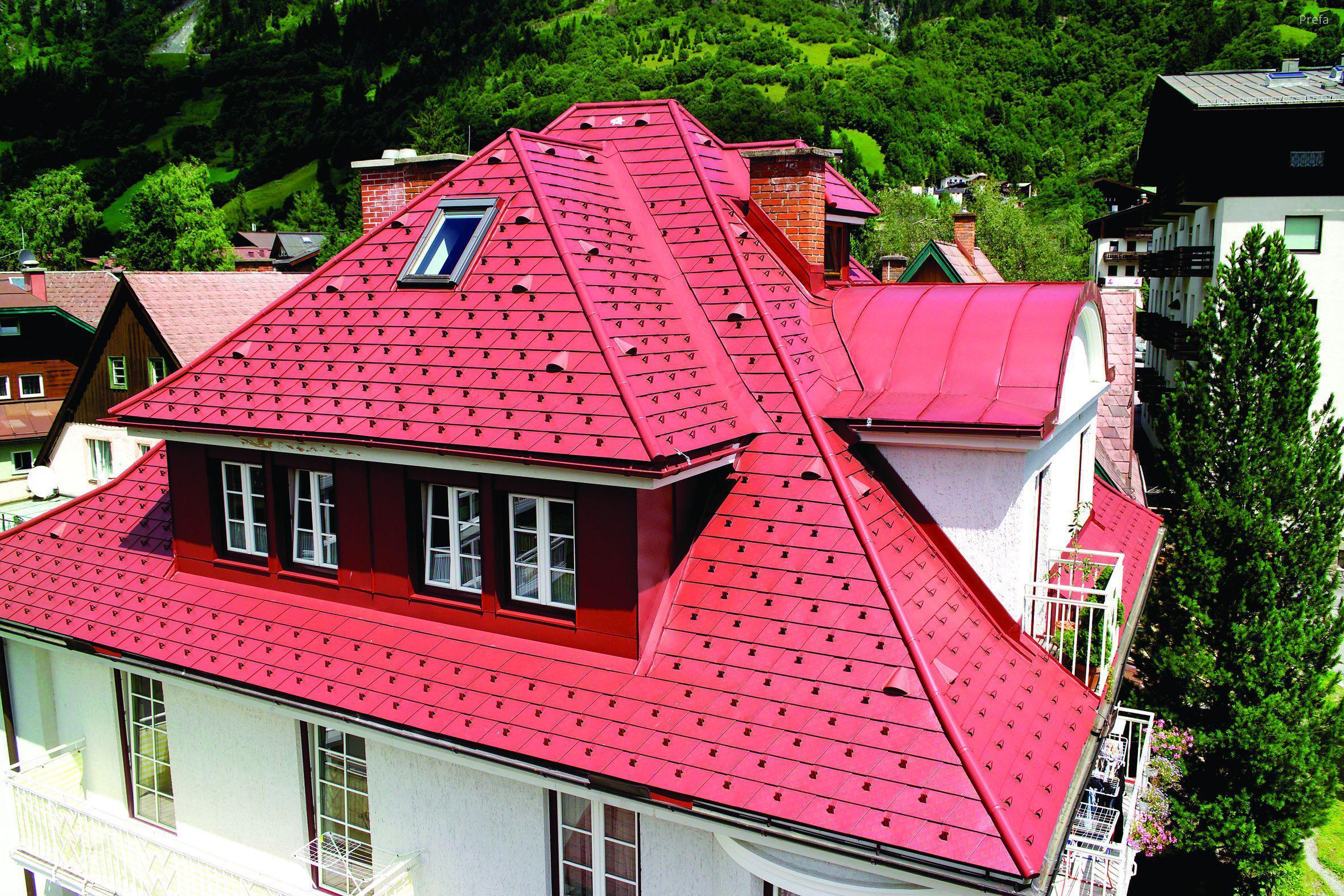 Prefa tetőfedési rendszer - tető ötlet, modern stílusban