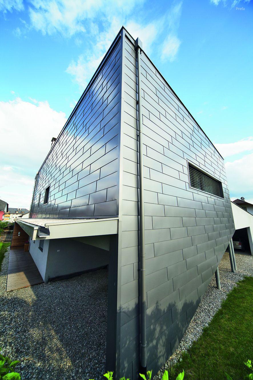 Prefa homlokzat burkolatok - homlokzat ötlet, minimál stílusban