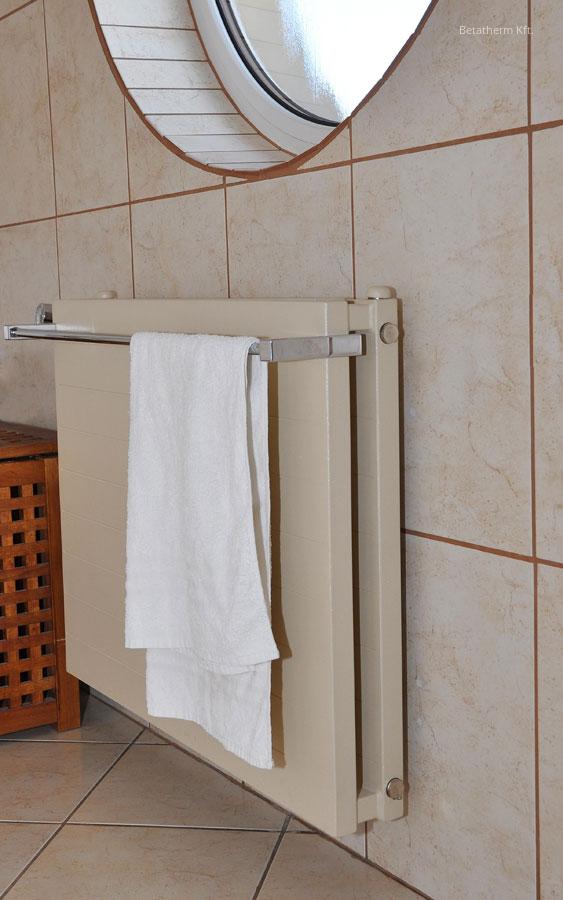 Matrix radiátor egyedi fotólemezes burkolattal - fürdő / WC ötlet, modern stílusban