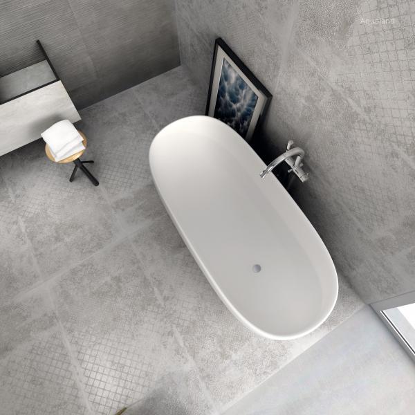 Supergres Art Bagno Graphite Cement - fürdő / WC ötlet, minimál stílusban