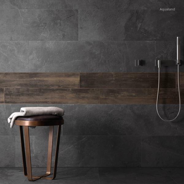 Stonework Ardesia Nera - fürdő / WC ötlet, minimál stílusban