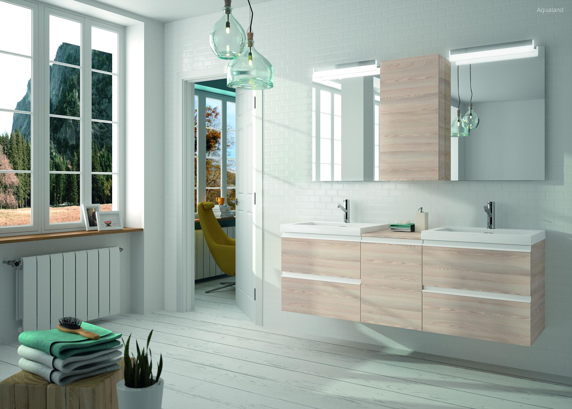 Salgar Spirit fürdőszoba bútor natúr színben - fürdő / WC ötlet, modern stílusban