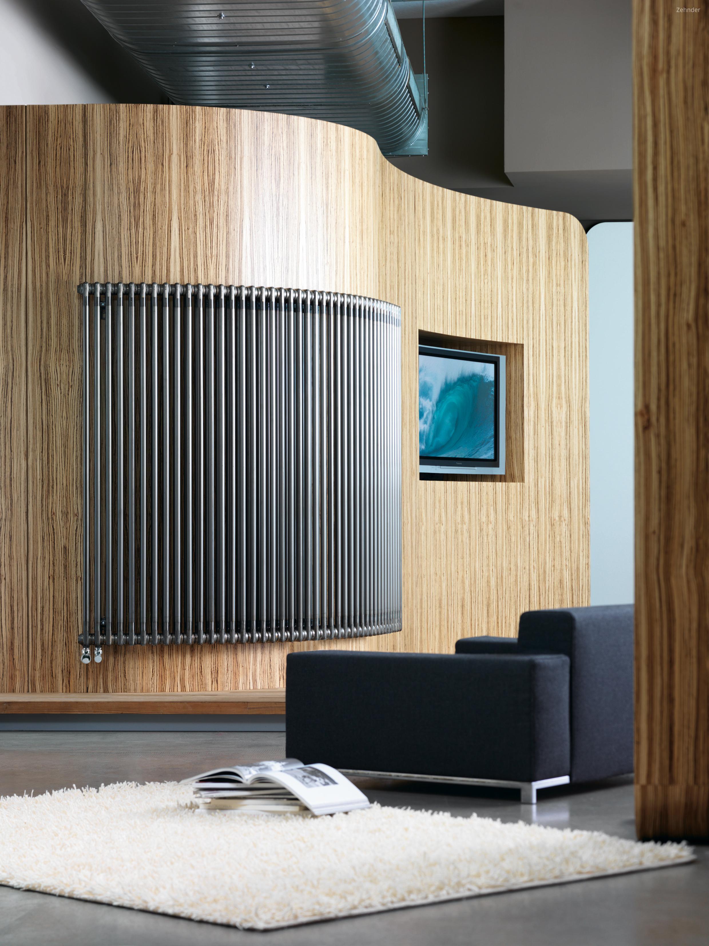 Zehnder Charleston szobai acél tagos csőradiátor - nappali ötlet, modern stílusban