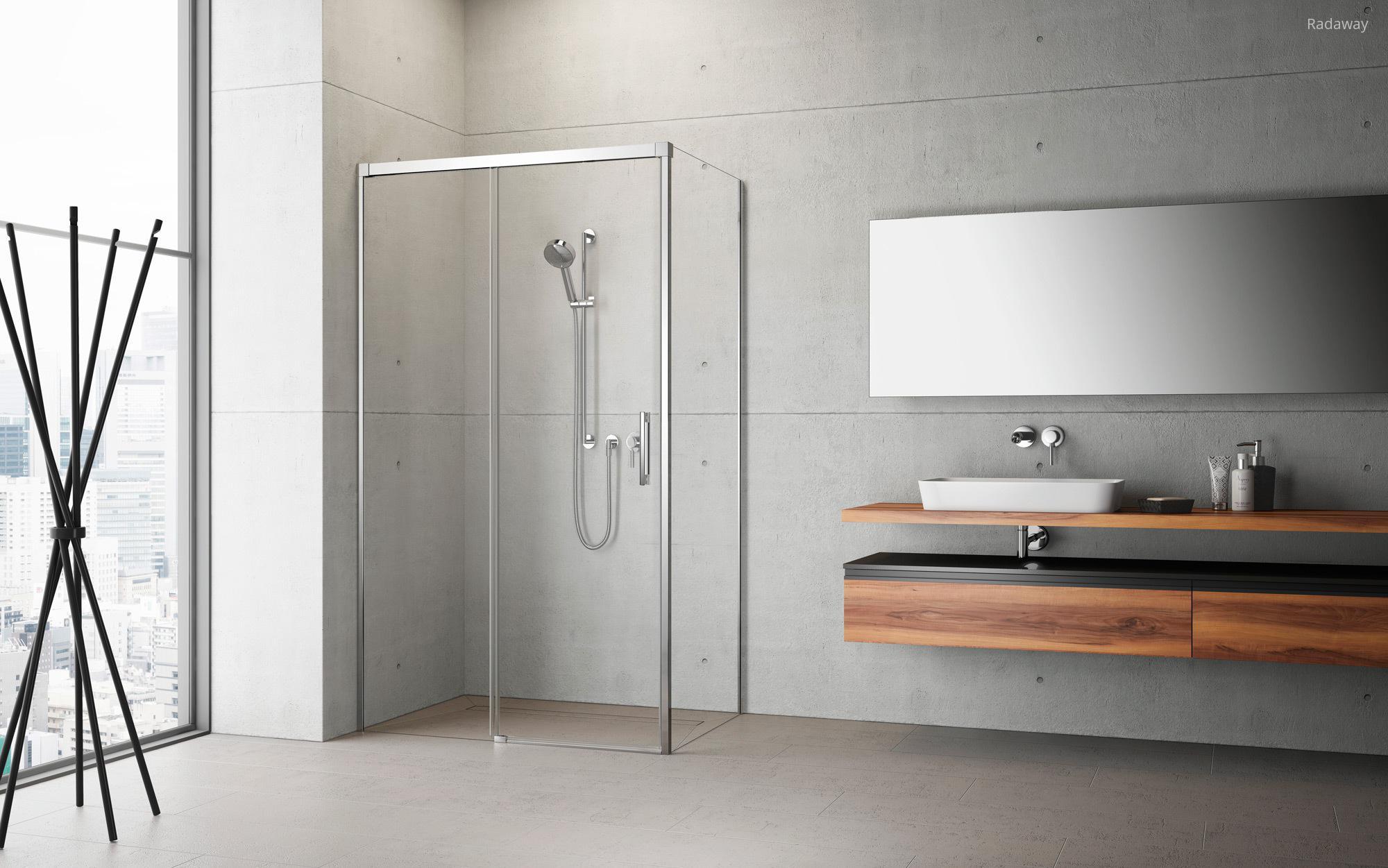 Idea KDJ szögletes zuhanykabin - fürdő / WC ötlet, minimál stílusban