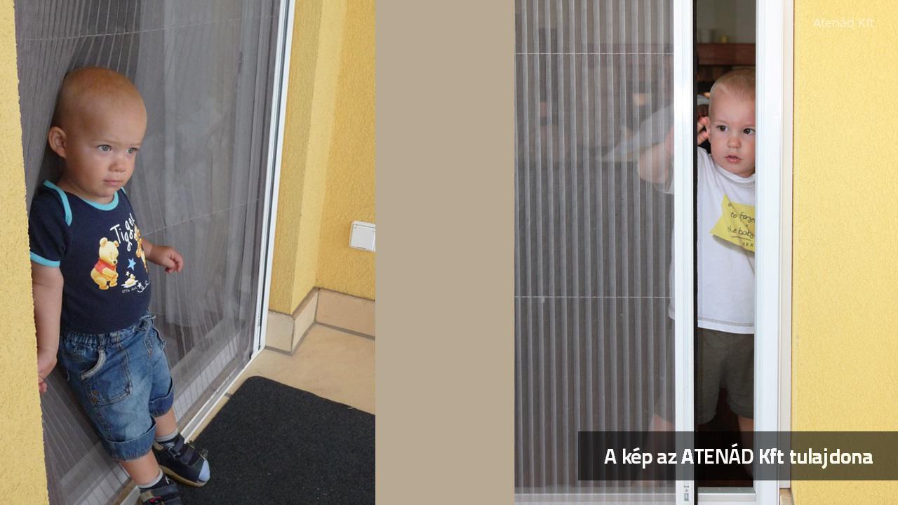 Strapabíró pliszé szúnyogháló - erkély / terasz ötlet, modern stílusban