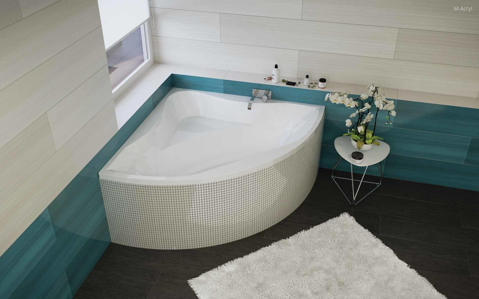Aura akril sarokkád - fürdő / WC ötlet, modern stílusban