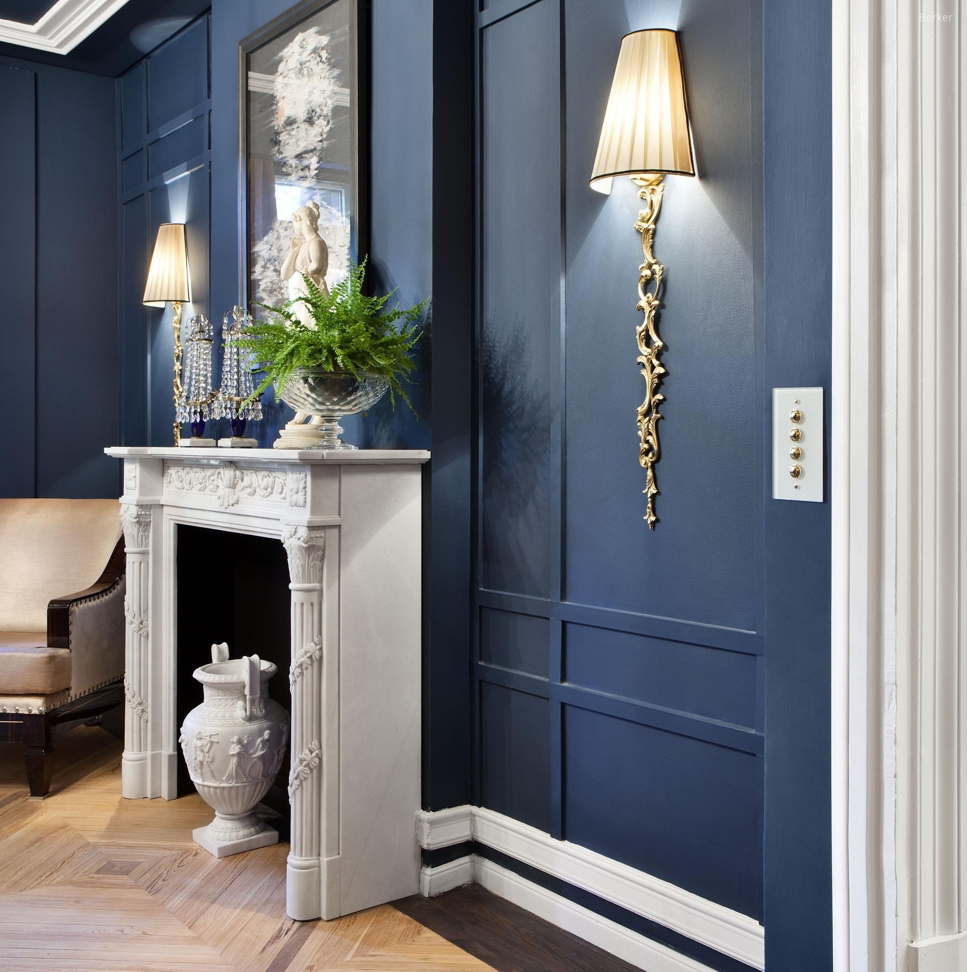 Különleges villanykapcsoló - nappali ötlet, klasszikus stílusban