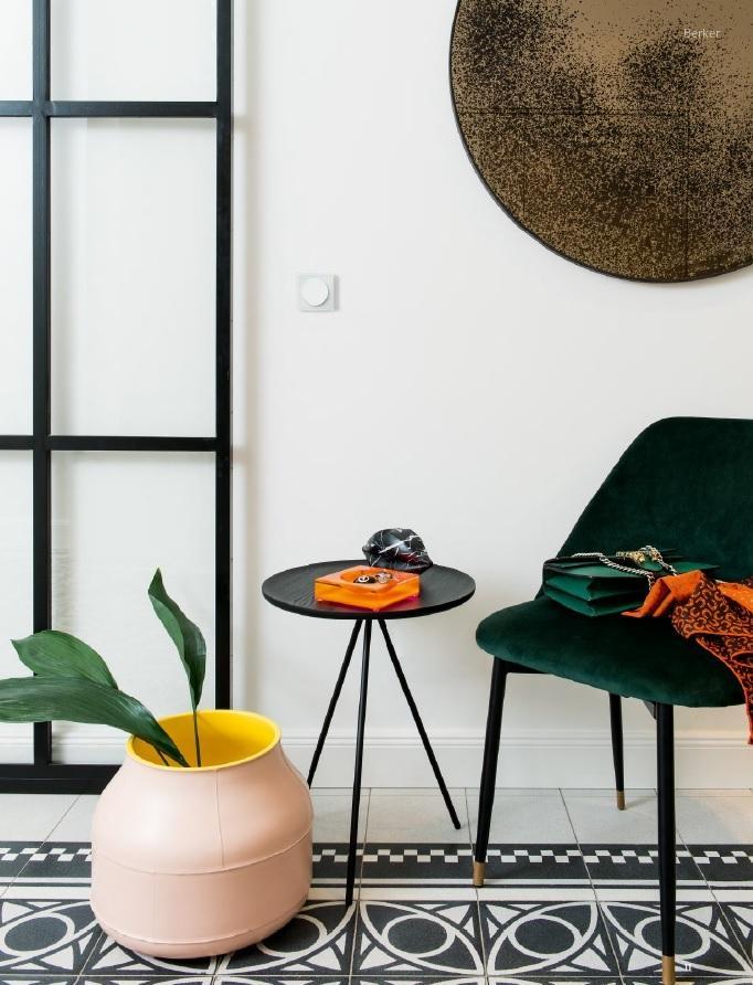 Berker R.3 - a kör és a négyzet találkozása - nappali ötlet, modern stílusban