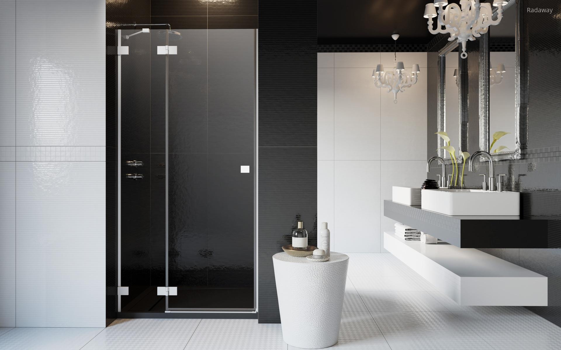 Üveg zuhanyajtó - fürdő / WC ötlet, modern stílusban