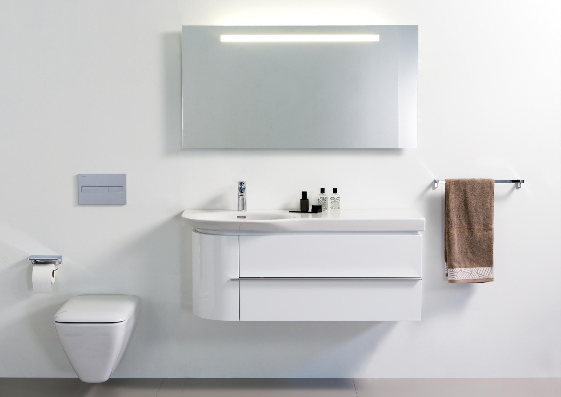 Mosdó széles peremmel - fürdő / WC ötlet, modern stílusban