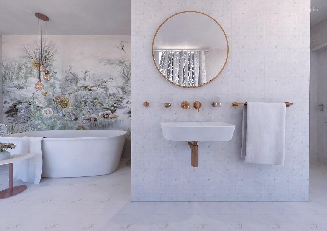 BEMETA CORAL fali duplafogas - fürdő / WC ötlet, modern stílusban