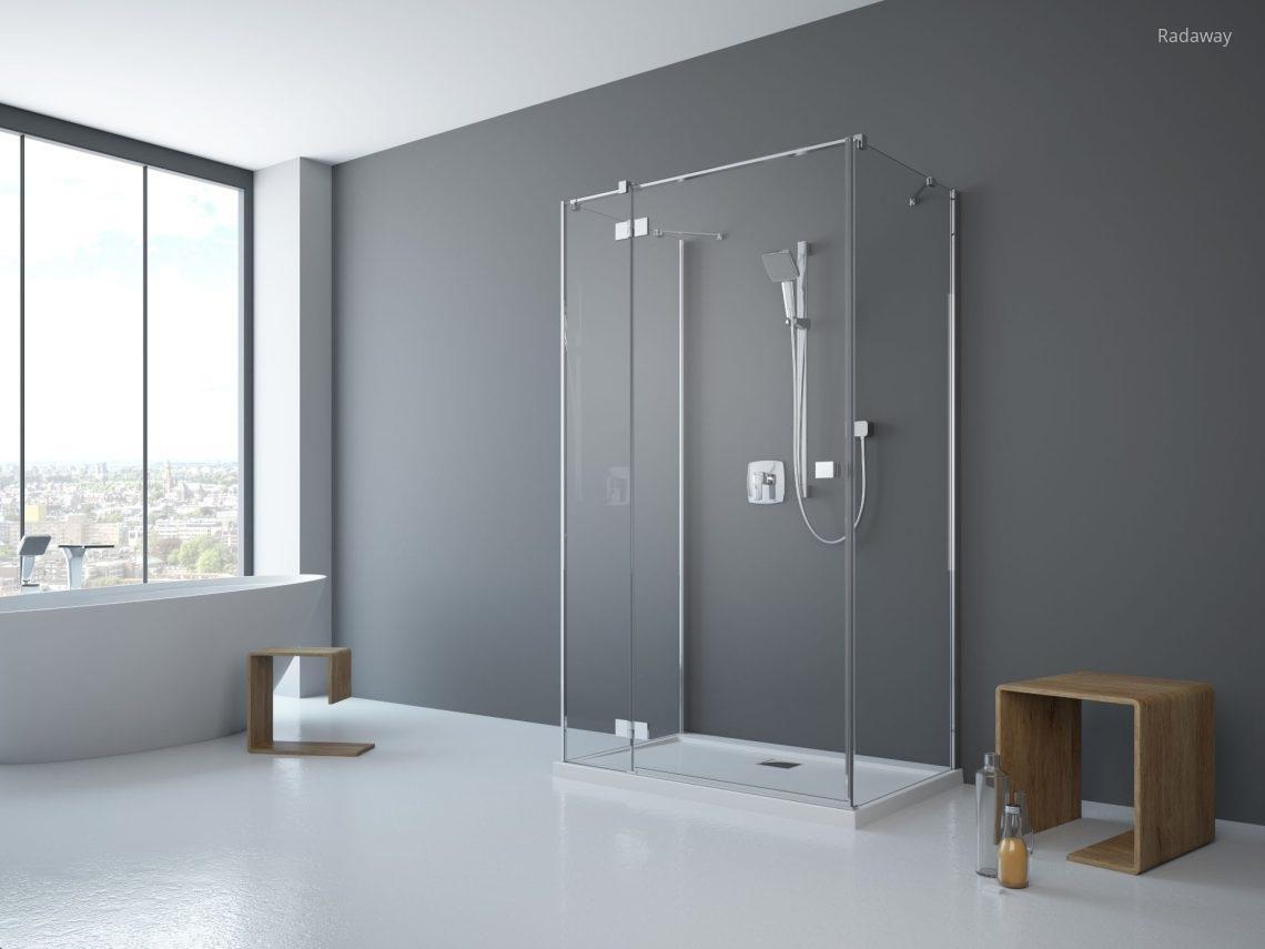 Szögletes zuhanykabin - fürdő / WC ötlet