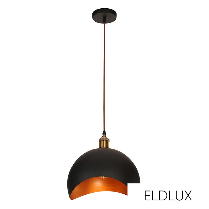 ALADIN függeszték E27 fekete/arany