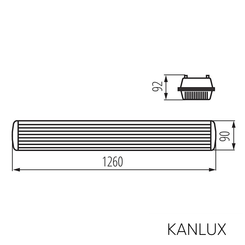 KANLUX MAH PLUS-136/4LED/PC lámpa armatúra