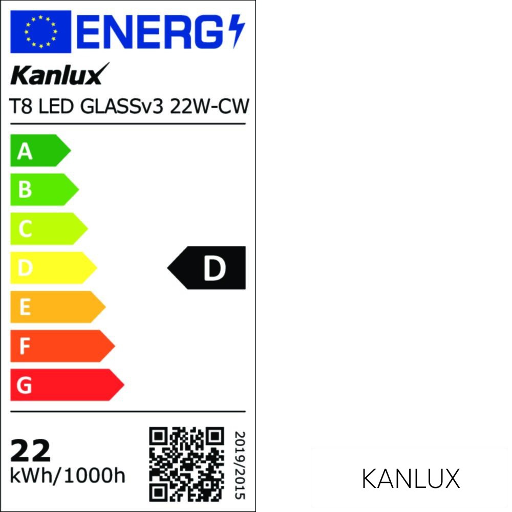 KANLUX T8 LED GLASSv3 22W-CW fényf.
