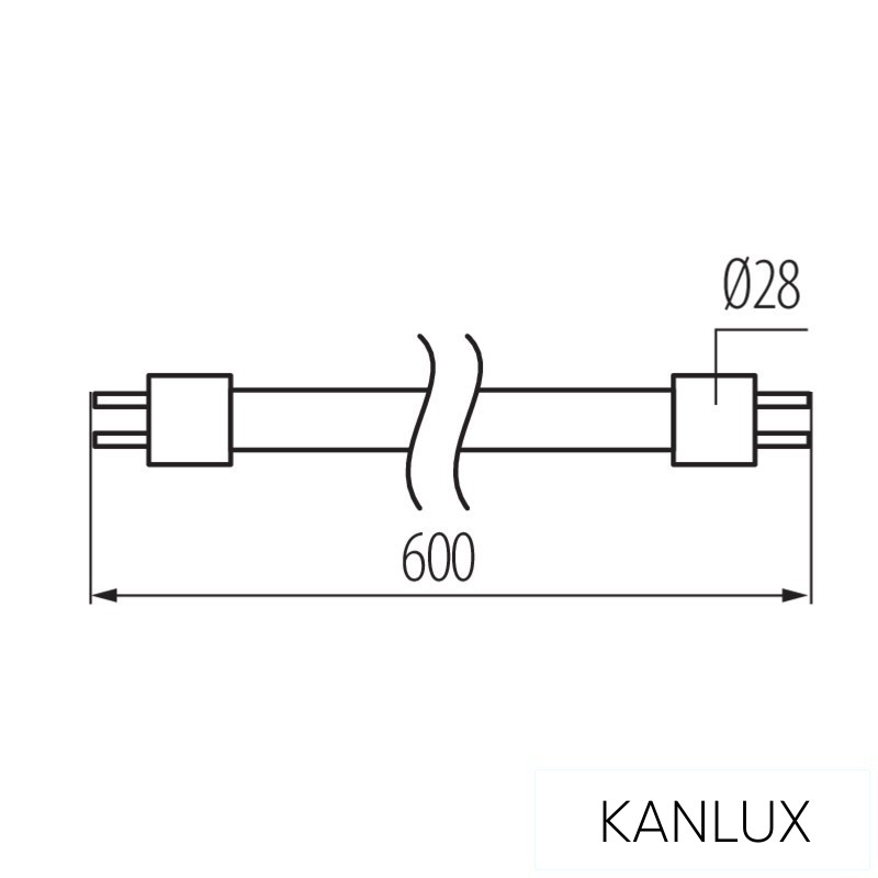 KANLUX T8 LED GLASSv3 9W-NW 1-oldalas 1260lm 4000k 60cm 2év