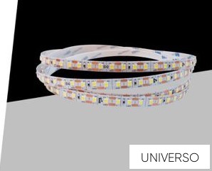 UNIVERSO LED szalag DC:24V 2835-120D 10w-975lm/méter 6500k IP20 8mm x 10méter 3év