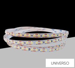 UNIVERSO LED szalag DC:24V 2835-120D 10w-975lm/méter 6500k IP20 8mm x 50méter 1cm-vágható 3év
