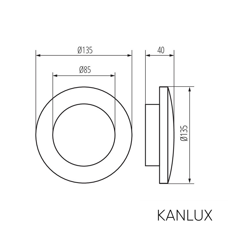 KANLUX FORRO LED EL 8W-W lámpa