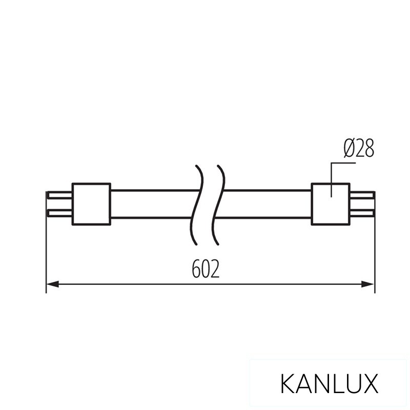 KANLUX T8 LED GLASSv4 9W-NW 1-oldalas 1440lm 4000k 60cm 3év