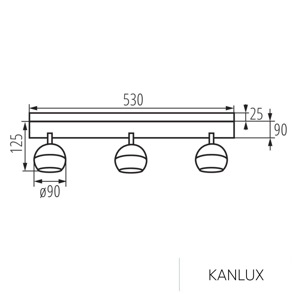KANLUX GALOBA EL-3I W lámpa SPOT